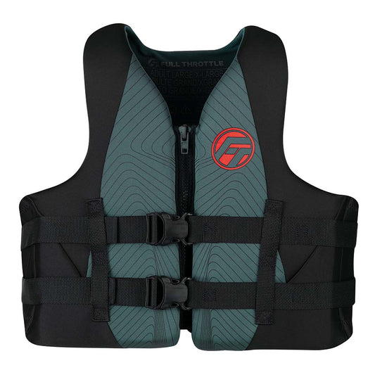 Full Throttle Adult RapidDry Life Jacket  SM  GreyBlack 14210070103022