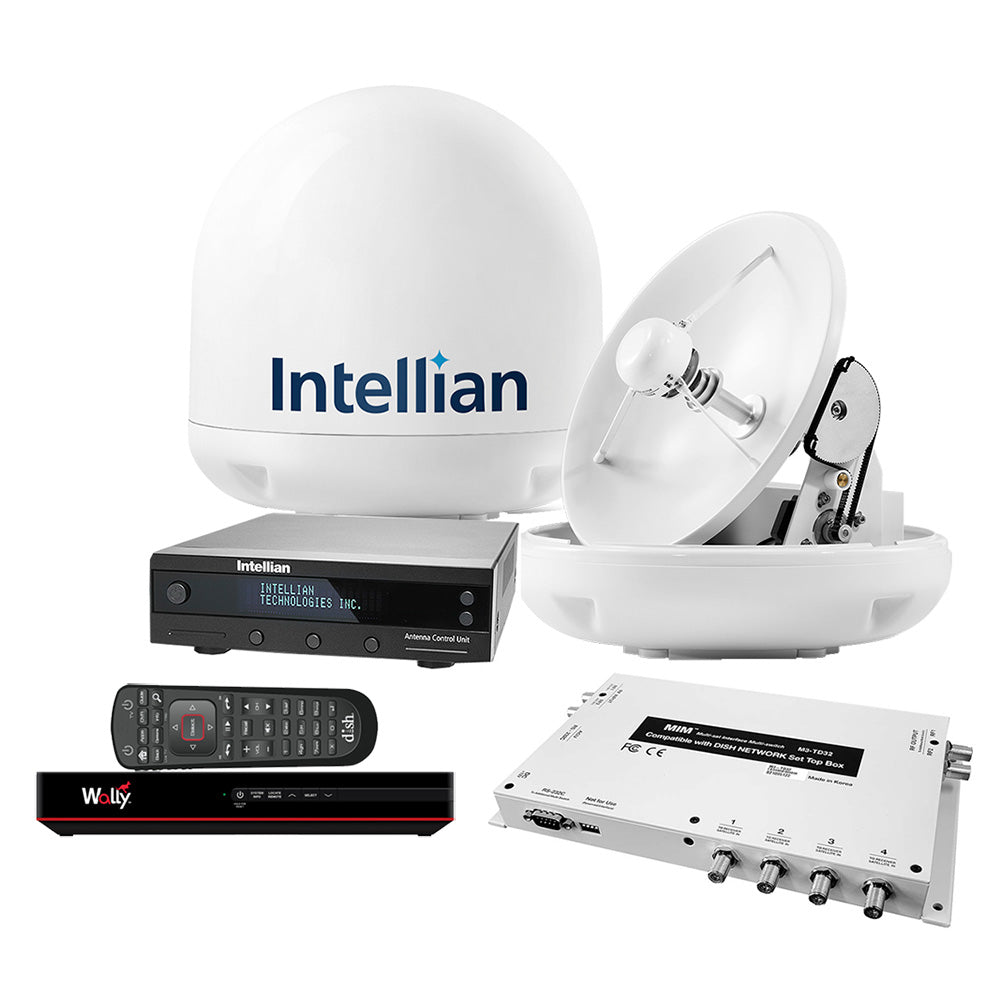 Intellian i3 US System wDISHBell MIM2 w3M RG6 Cable 15M RG6 Cable  DISH HD Wally Receiver B4309DNSB2