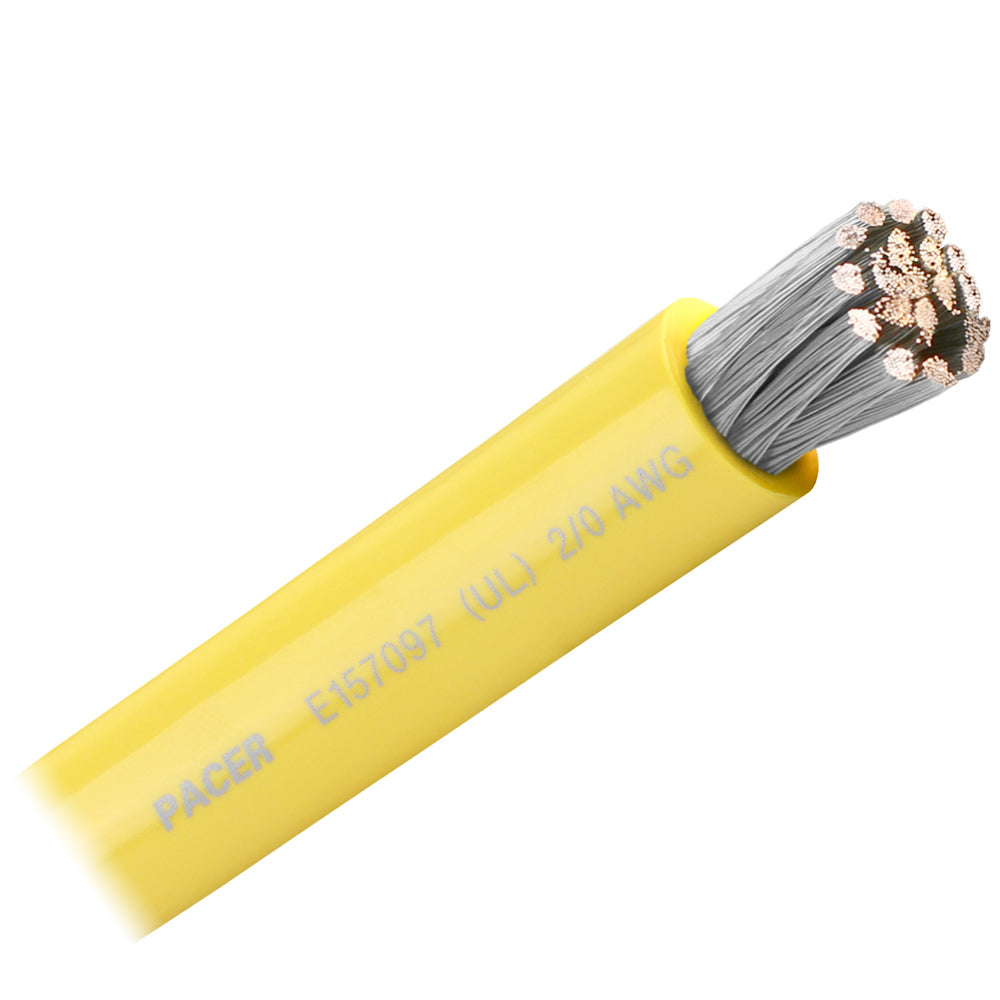 Pacer Yellow 20 AWG Battery Cable  Sold By The Foot WUL20YLFT