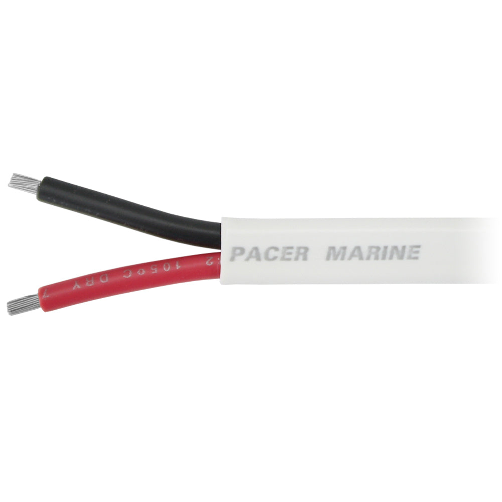 Pacer 142 AWG Duplex Cable  Flat Cable  RedBlack  500 W142DC500