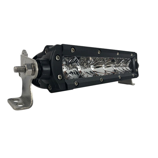 Black Oak Pro Series 30 Single Row 6 LED Light Bar  Combo Optics  Black Housing 6CS5OS