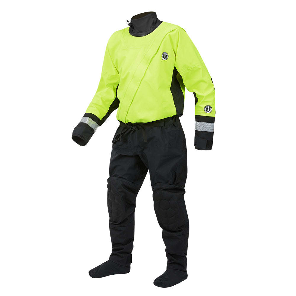 Mustang MSD576 Water Rescue Dry Suit  Fluorescent Yellow GreenBlack  XXL MSD57602251XXL101