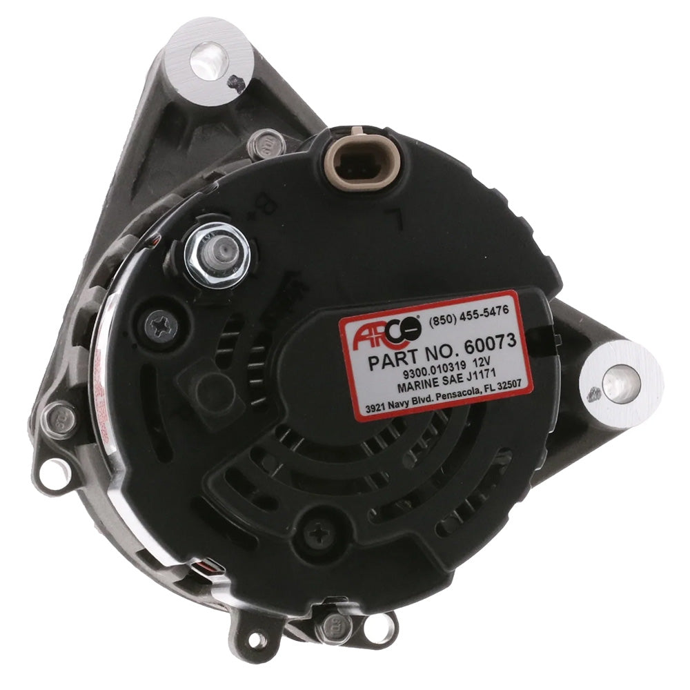 ARCO Marine Premium Replacement Inboard Alternator w55mm MultiGroove Pulley  12V 65A 60073
