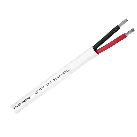 Pacer Duplex 2 Conductor Cable  250  142 AWG  Round Cable  Red Black WR142DC250