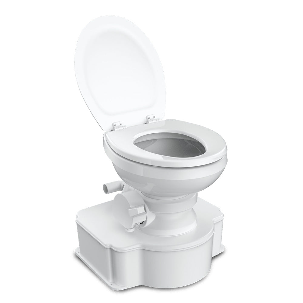 Dometic White M65 Marine Gravity Toilet  Elongated Seat Size wFoot Pedal 312500001