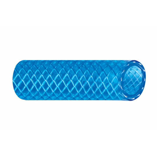 Trident Marine 12 x 50 Boxed Reinforced PVC FDA Cold Water Feed Line Hose  Drinking Water Safe  Translucent Blue 1650126