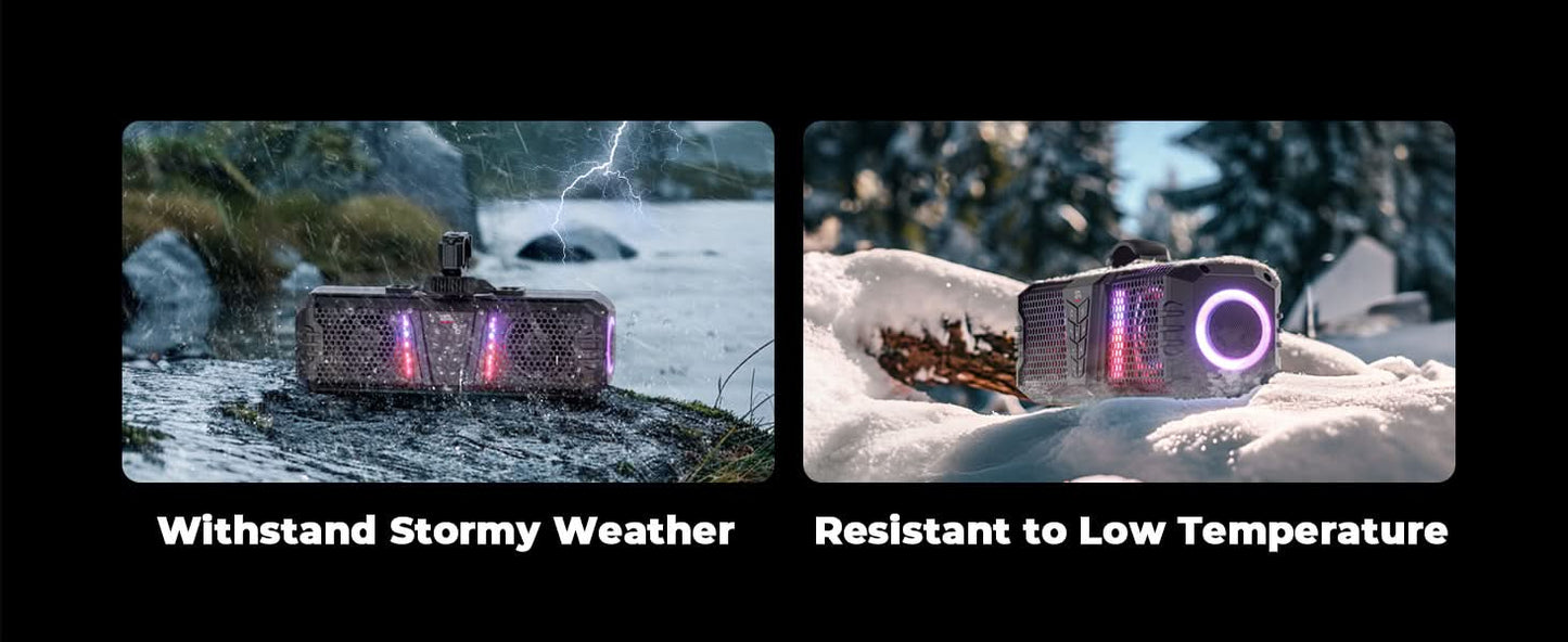 Midnight 40 16' Bluetooth Sound Bar –2025 Compact RGB UTV Speaker for Golf Cart, ATV, Polaris RZR