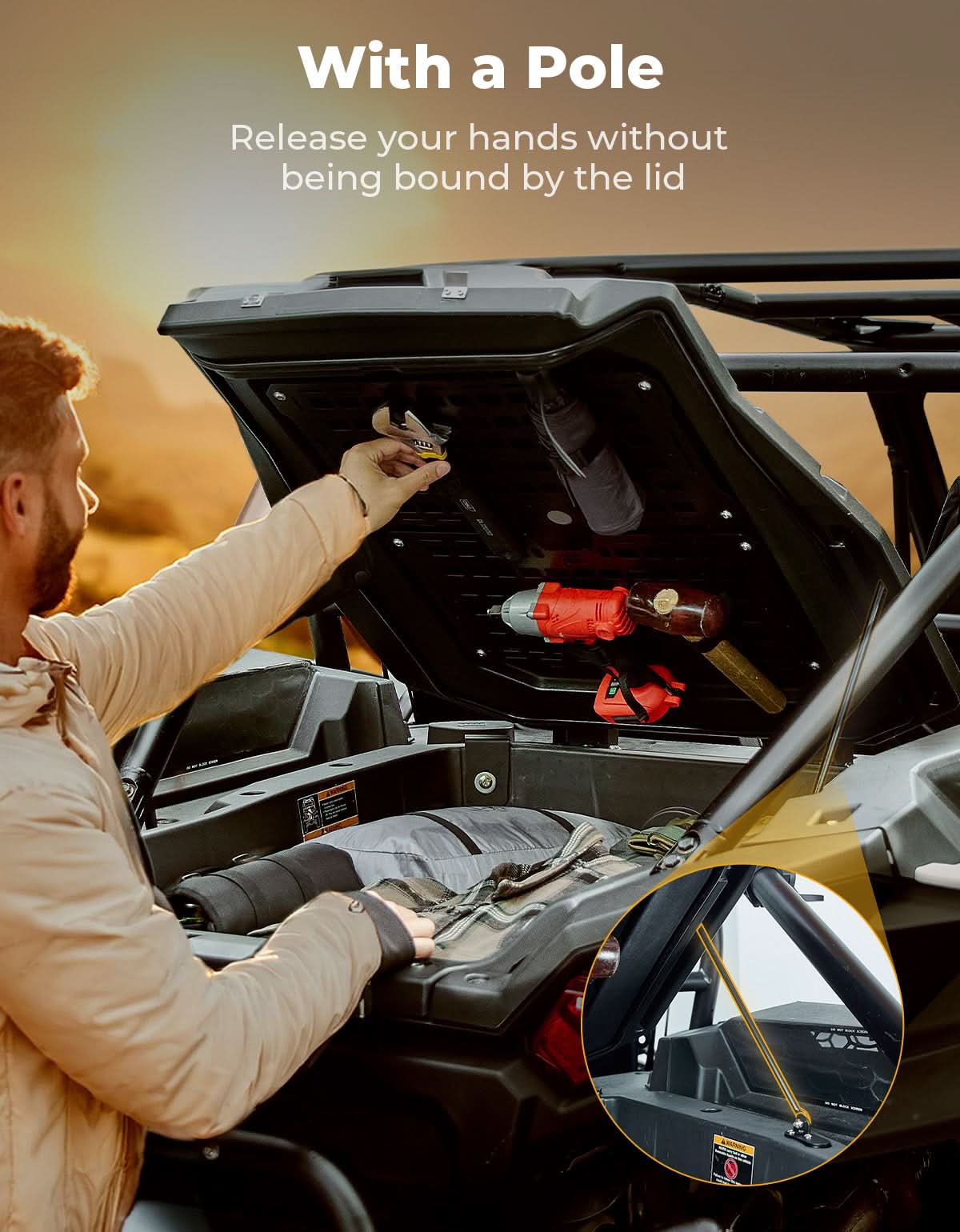 Trunk Bed Enclosure for Polaris RZR XP 1000/4 2024-2025