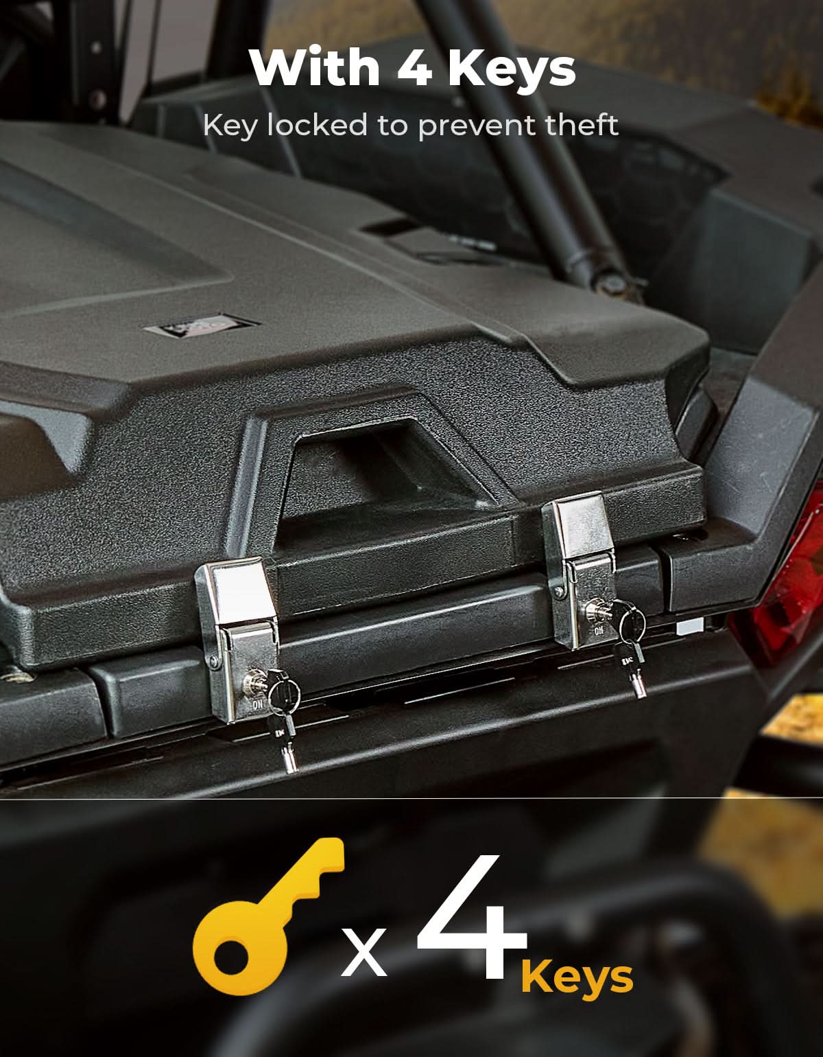 Trunk Bed Enclosure for Polaris RZR XP 1000/4 2024-2025