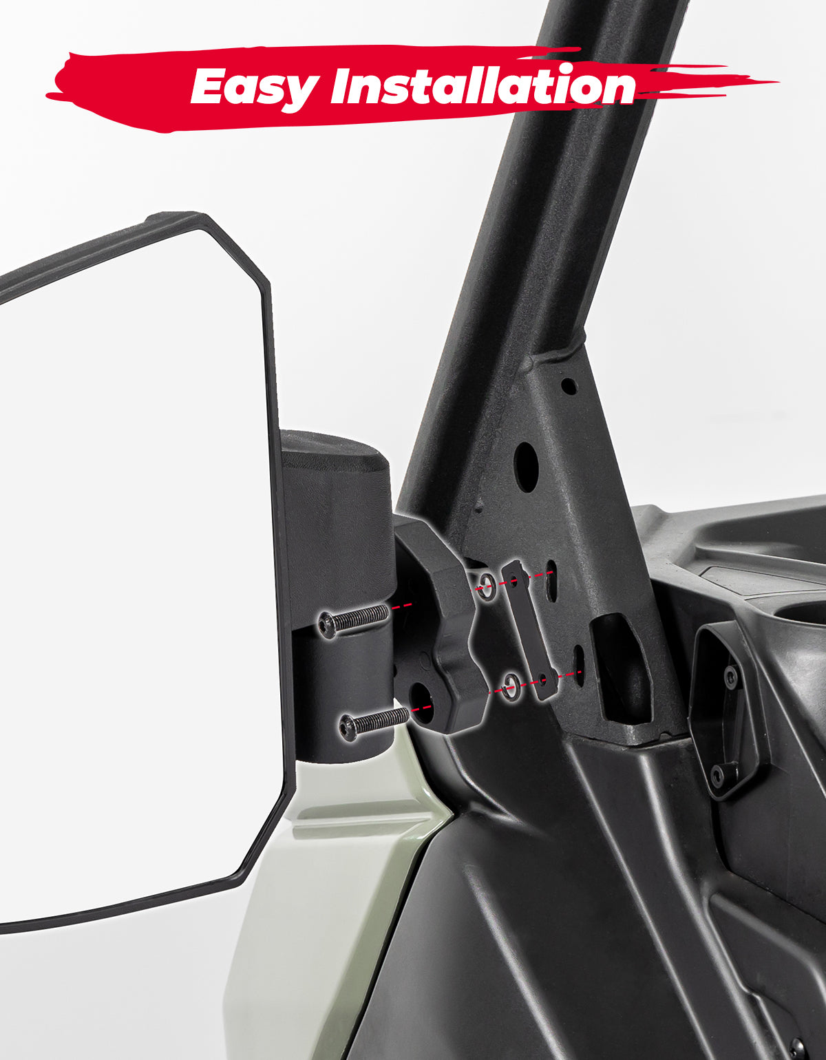 One Pair Side Mirrors for Can Am Defender /  MAX - Kemimoto