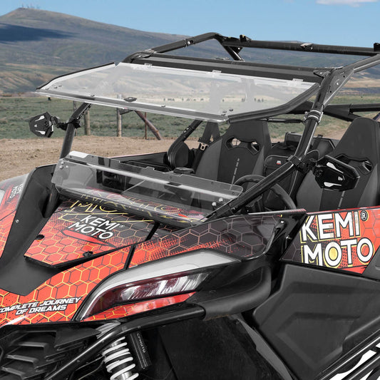 Folding 2-in-1 Flip Windshield for CFMOTO ZForce 950