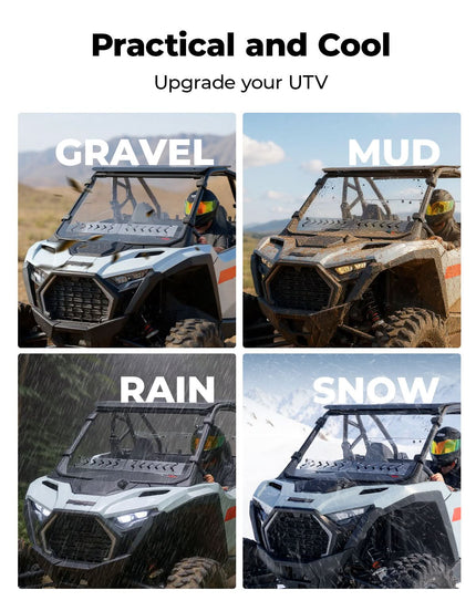 UTV Windshield with Sliding Vented Window for Polaris RZR PRO 2025