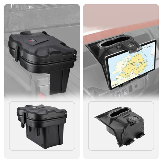 Cargo Storage Device Bed Box and Tablet Holder for  Polaris Ranger