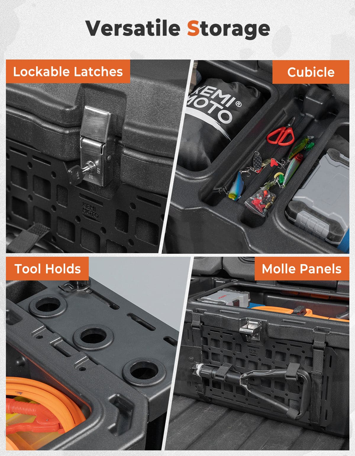 110L Lockable Cargo Box for Can-Am Defender HD10|9|8|7|5