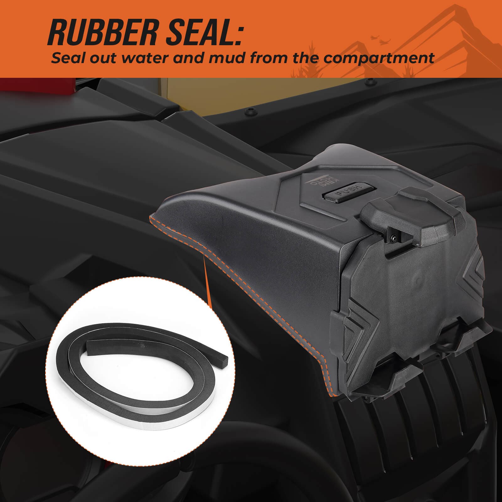 Can-Am Maverick X3 Navigation Storage Box and Holder & Front Door Strorage Bags - KEMIMOTO