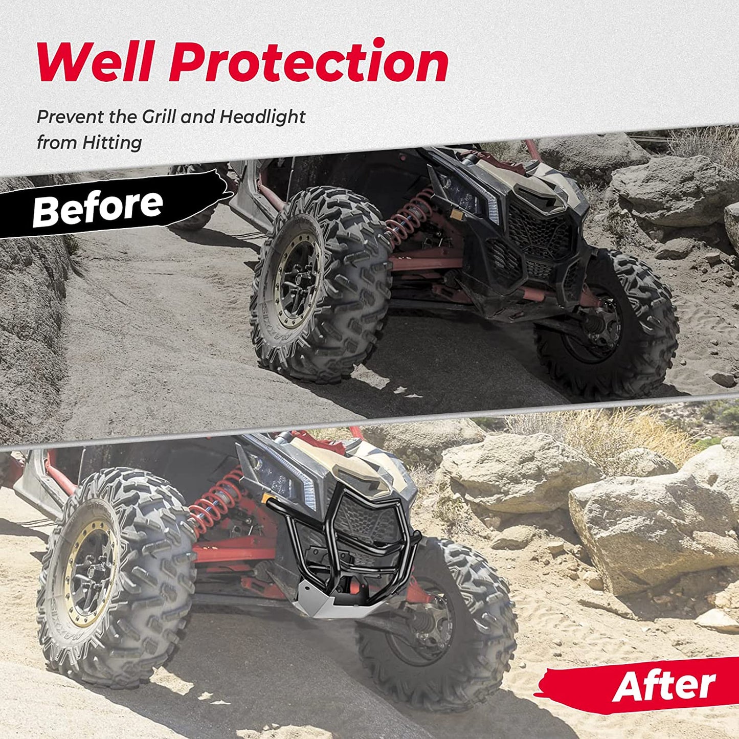 Front Bumpers & 4 pcs Hard Roof For Can-Am Maverick X3 MAX