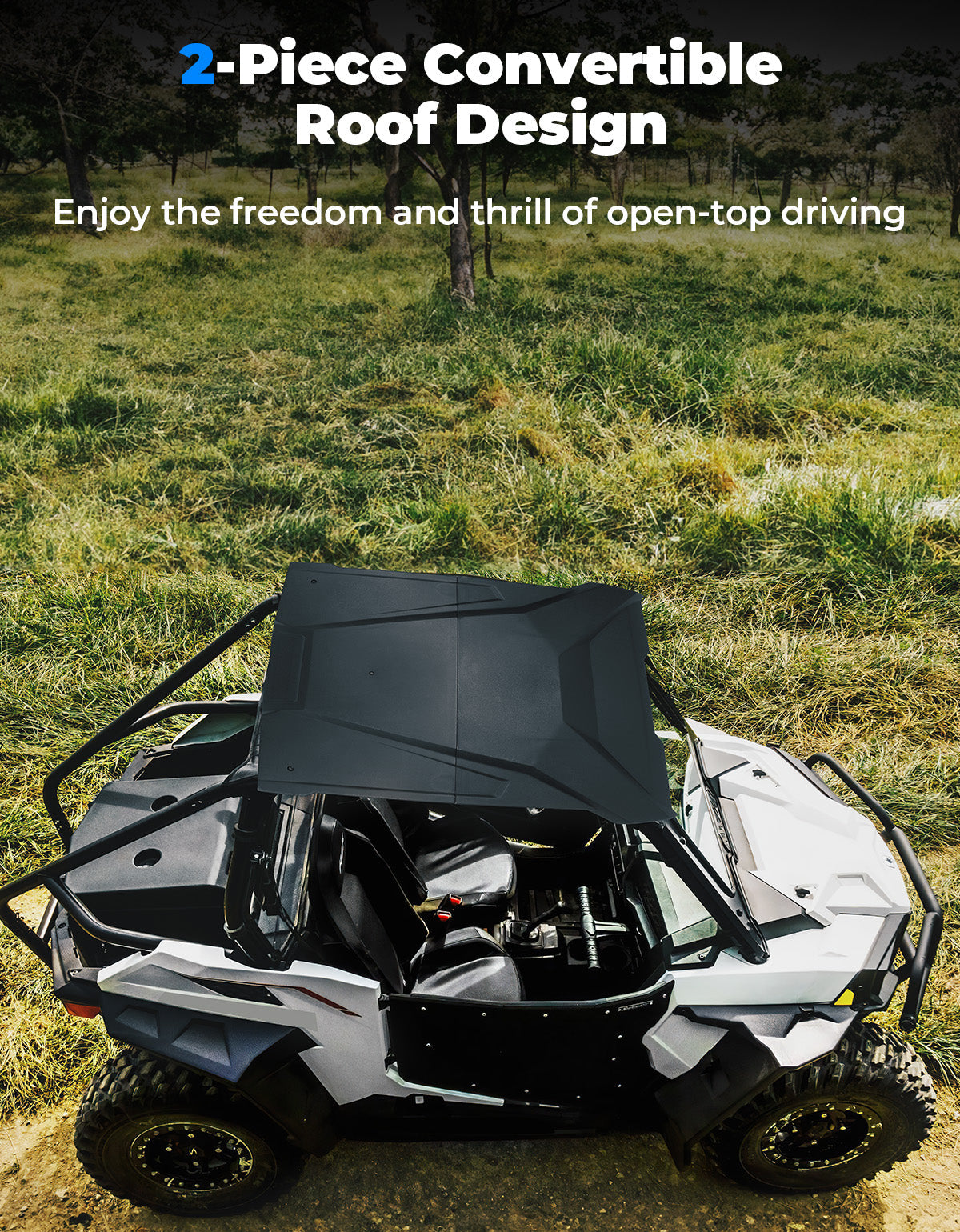 Combination Roof Top for Polaris RZR Trail S 900 Sport/RZR Trail S 1000