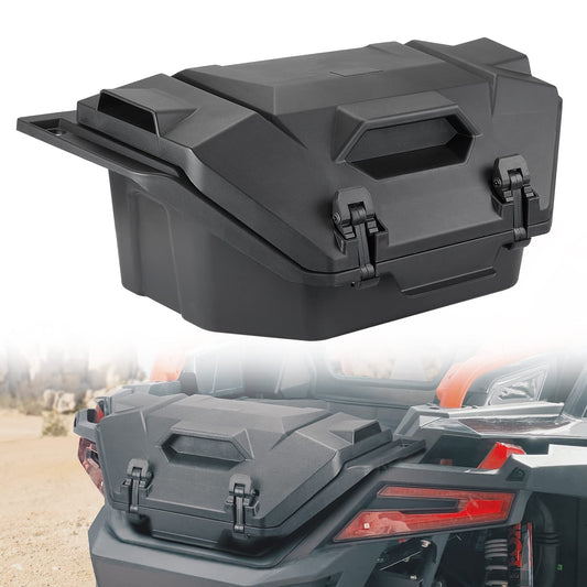 36L Rear Cargo Box with Two Lockable Latches Fit Polaris RZR PRO R - Kemimoto