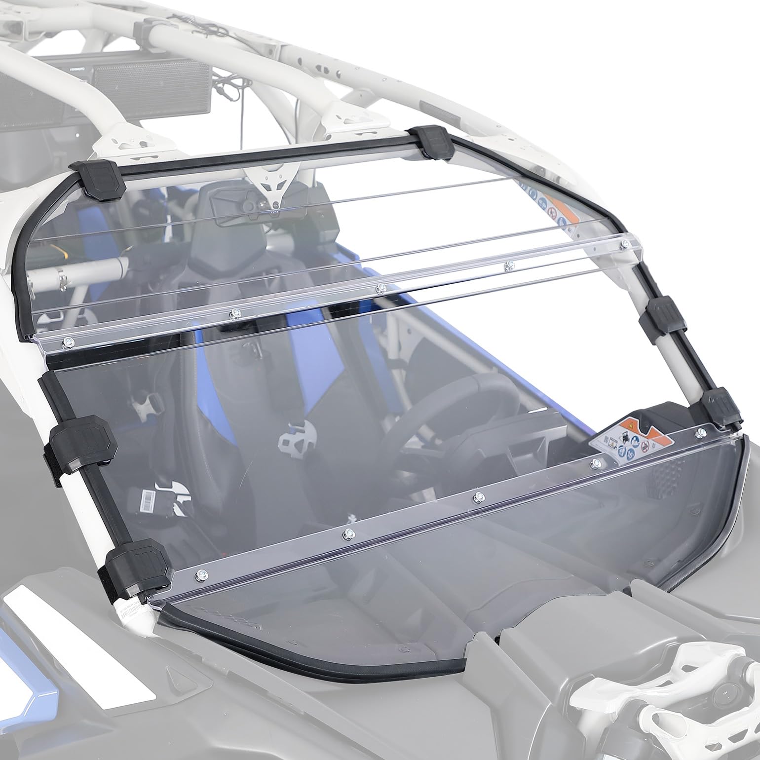 3-Piece PC Front Full Windshield for Can-Am Maverick X3/MAX - Kemimoto