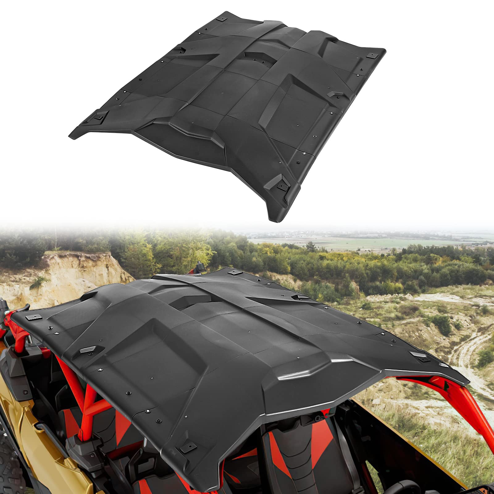Maverick X3 Roof Combination Hard Roof Top Sunshade Sun Visor - Kemimoto