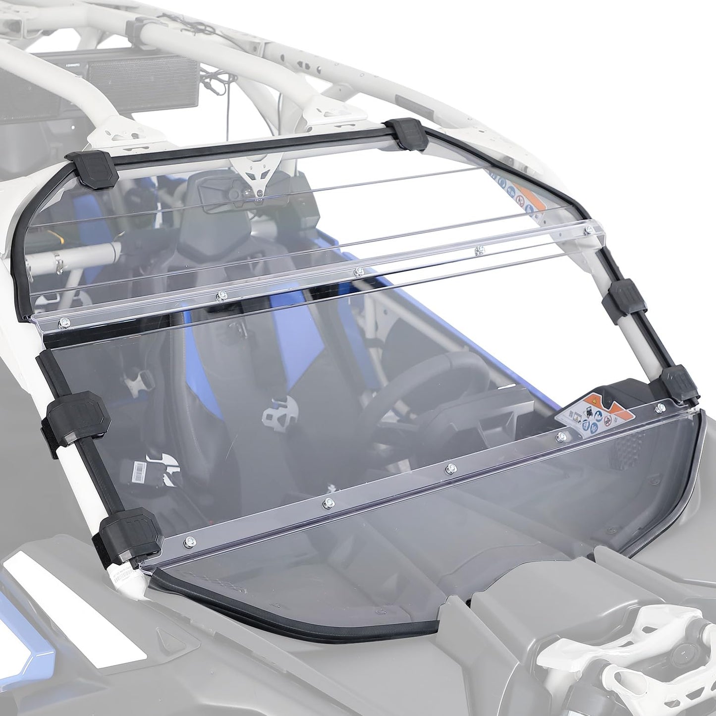 3-Piece PC Front Full Windshield for Can-Am Maverick X3/MAX - Kemimoto