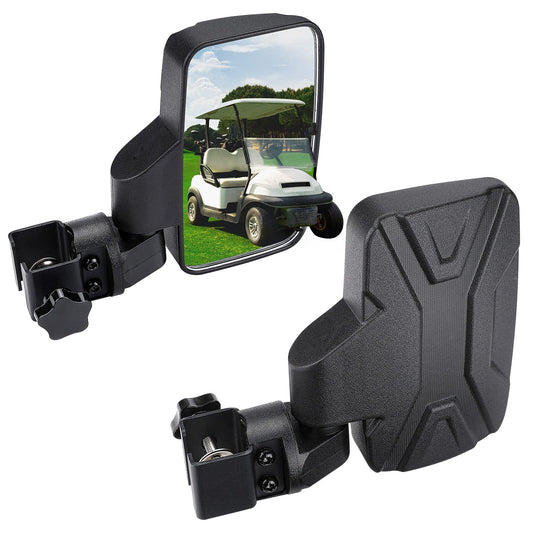 Golf Cart Side Mirrors for 0.75'-1.25' Square Rail