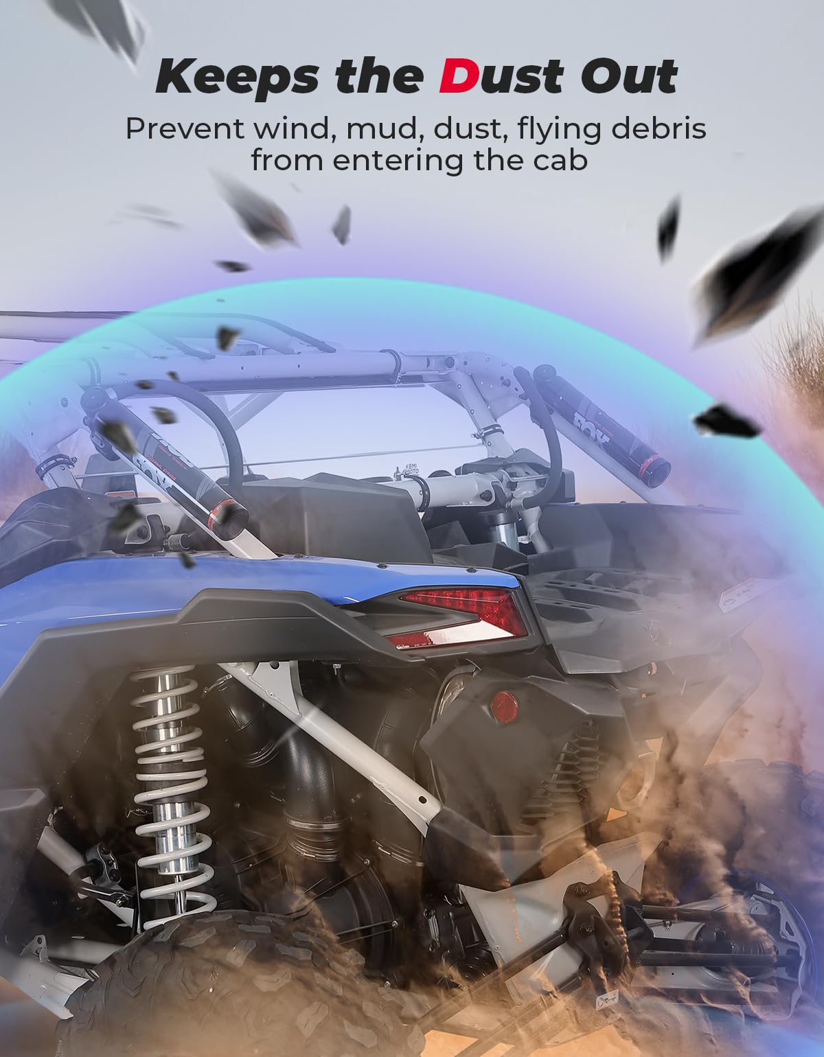 Upgraded Sealing Rear Windshield for Can-Am Maverick X3/ X3 MAX