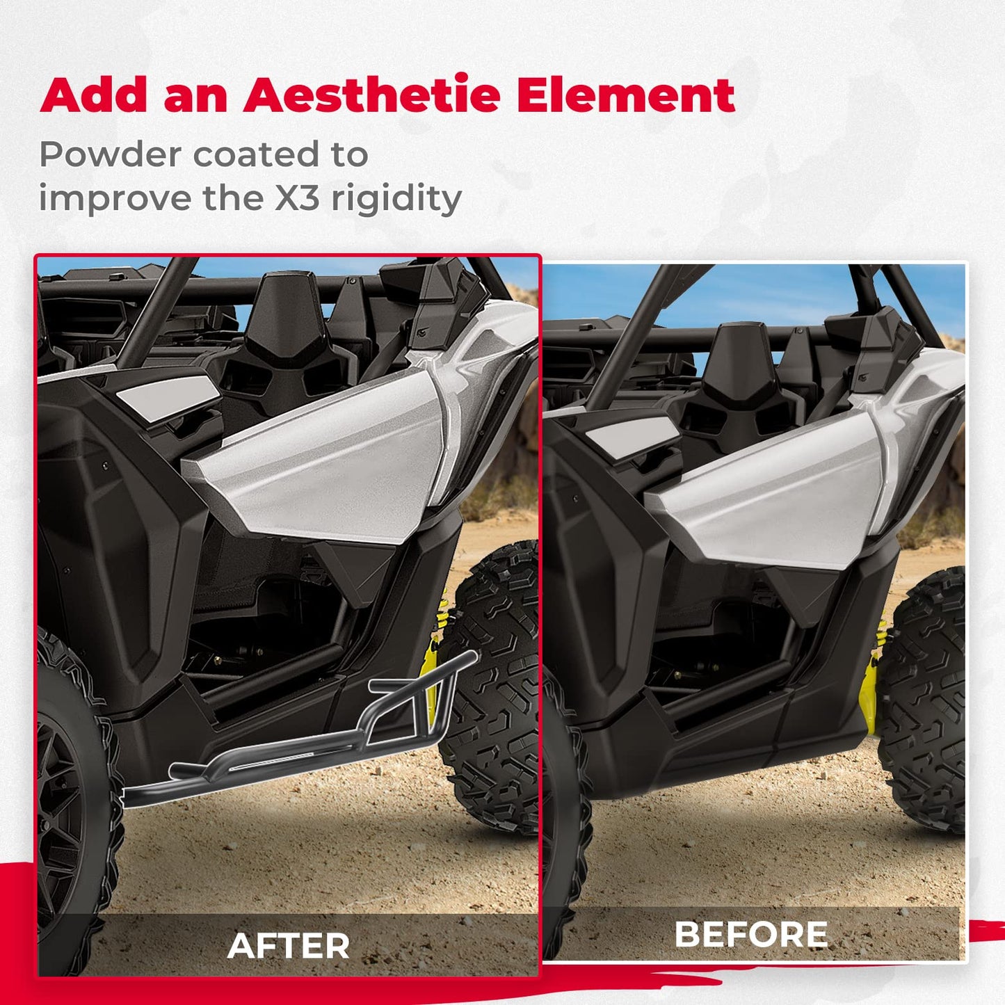 Plastic Roof & Nerf Bars For Can-Am Maverick X3