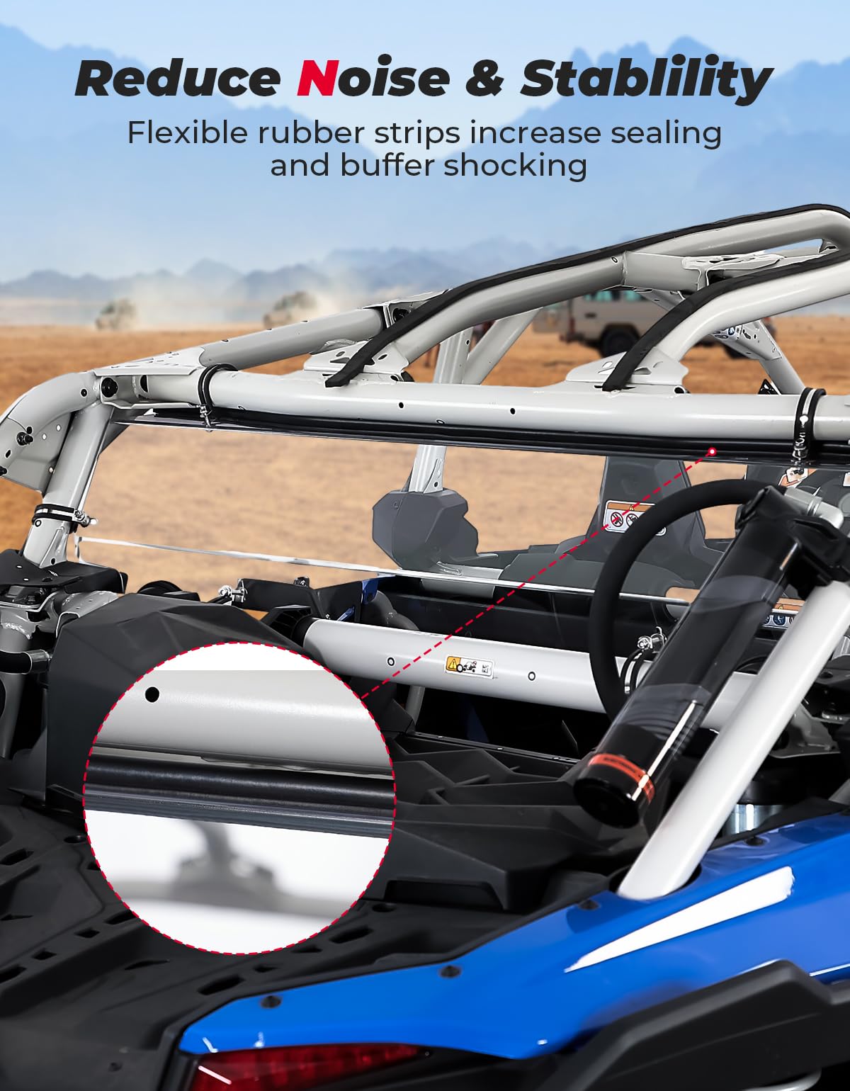 Upgraded Sealing Rear Windshield for Can-Am Maverick X3/ X3 MAX