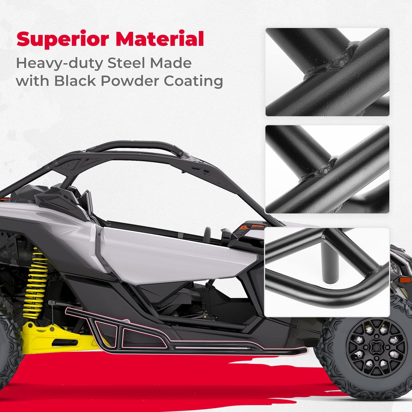 Plastic Roof & Nerf Bars For Can-Am Maverick X3