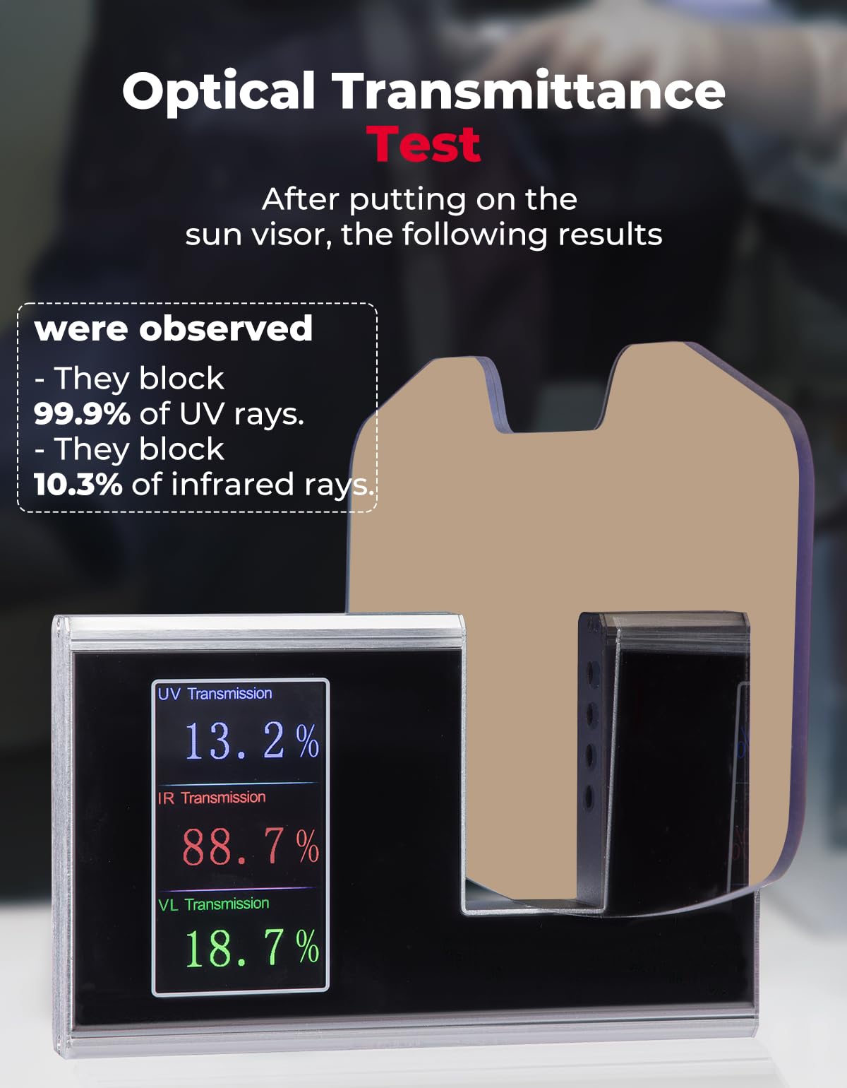 Oversized Upgraded UTV Sun Visor Mirror for 1.5¡±-2¡± Roll Bars - Kemimoto