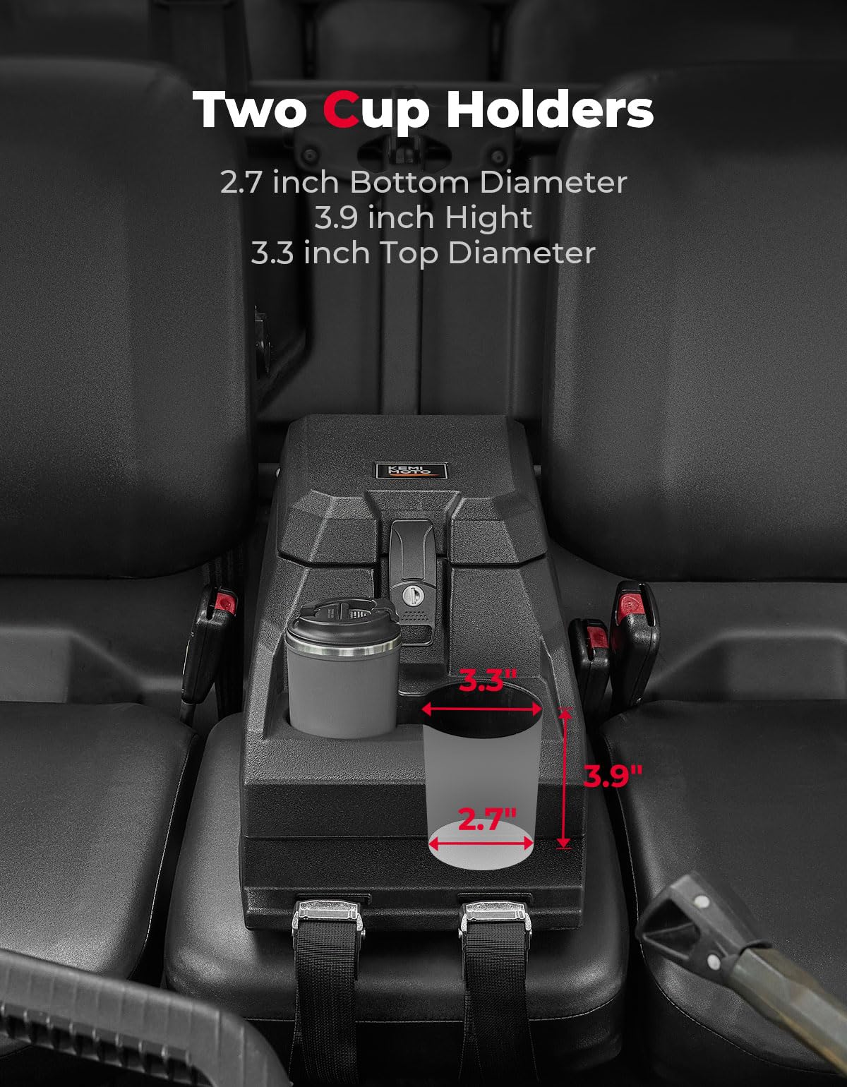 Bench Seat Console Armrest Box for Can-Am Defender