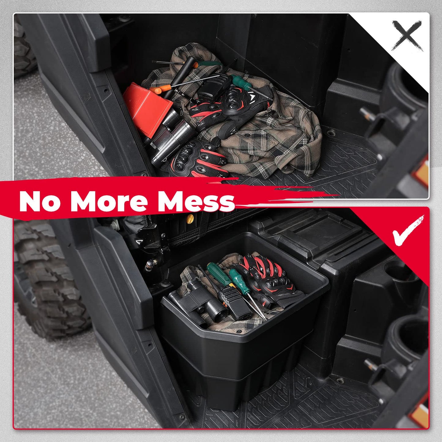 UTV Under Seat Storage Box for Polaris Ranger XP 1000 / Crew (2018-2023)
