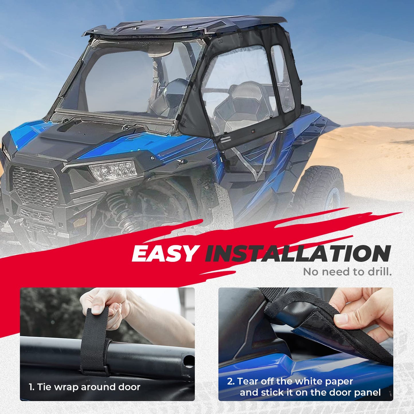 Cab Enclosures & Soft Rear Windshield for Polaris RZR XP 1000