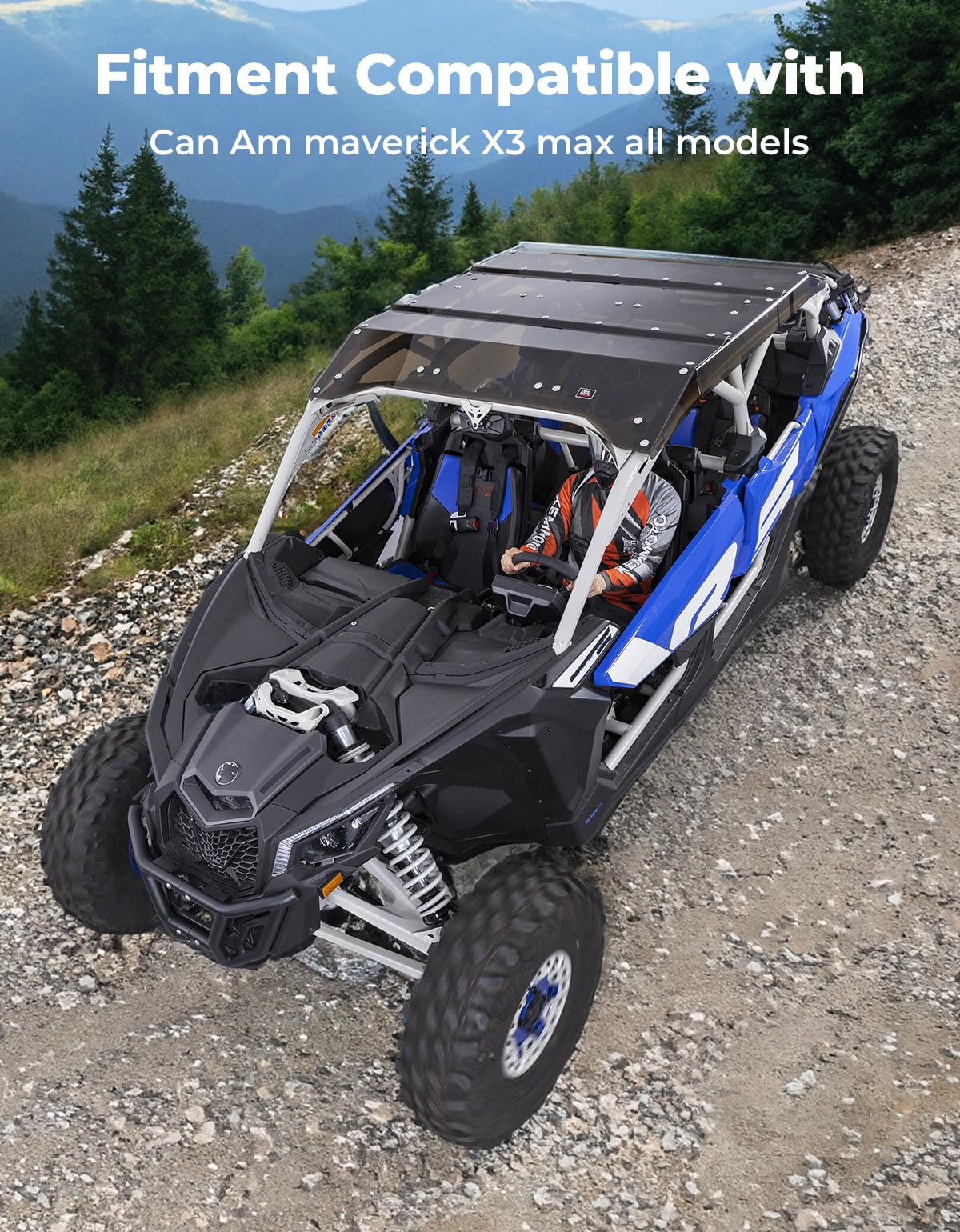 Tinted Roof UV and Impact Resistant for Can-Am Maverick X3 MAX
