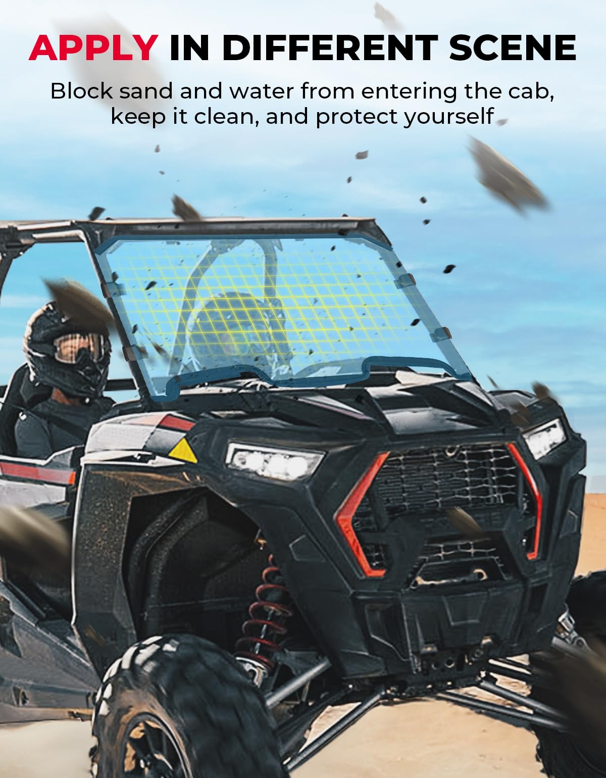 Cab Enclosures Front Windshield for Polaris RZR XP 1000/4