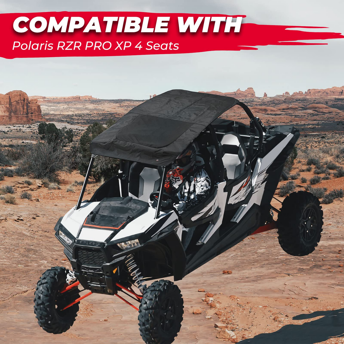 Black Roof for 4 Seater for Polaris RZR PRO XP 4 2020-2023