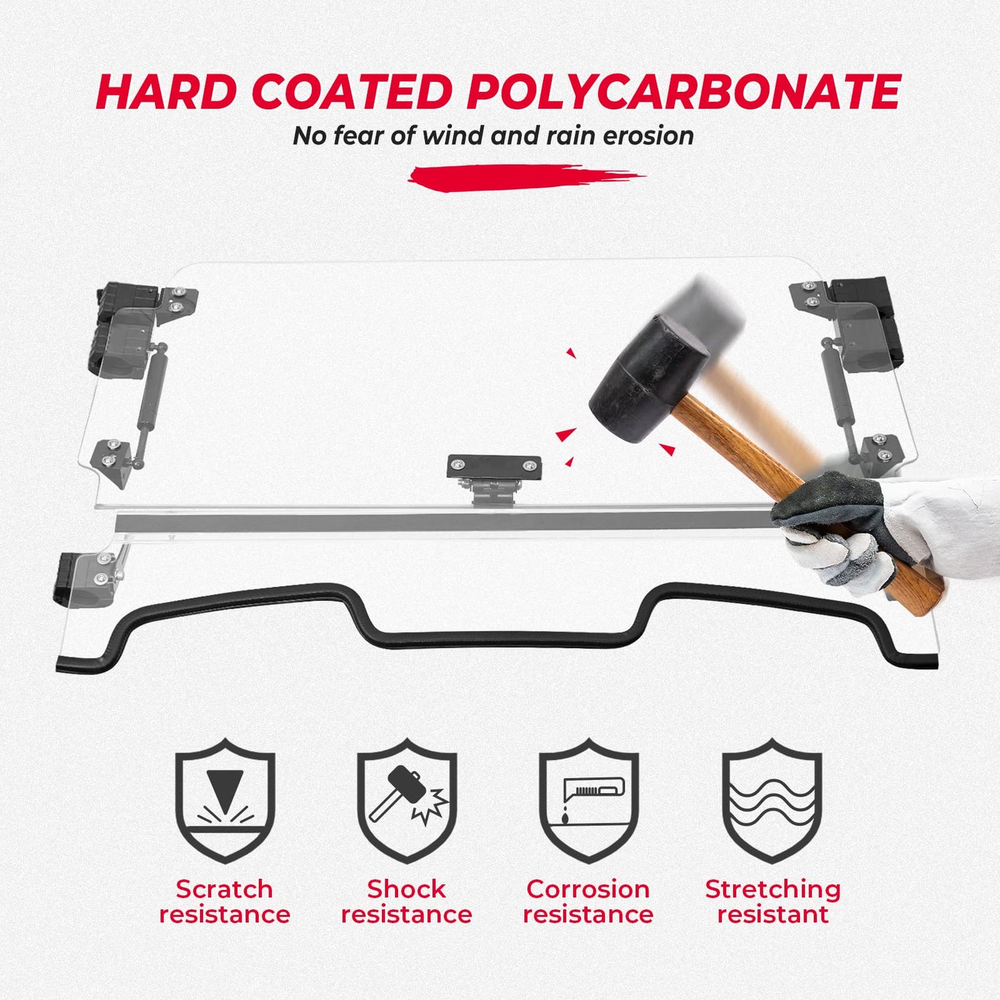 Cab Enclosures 2 Soft Upper Doors 3-IN-1 Flip Windshield for Polaris RZR XP 1000