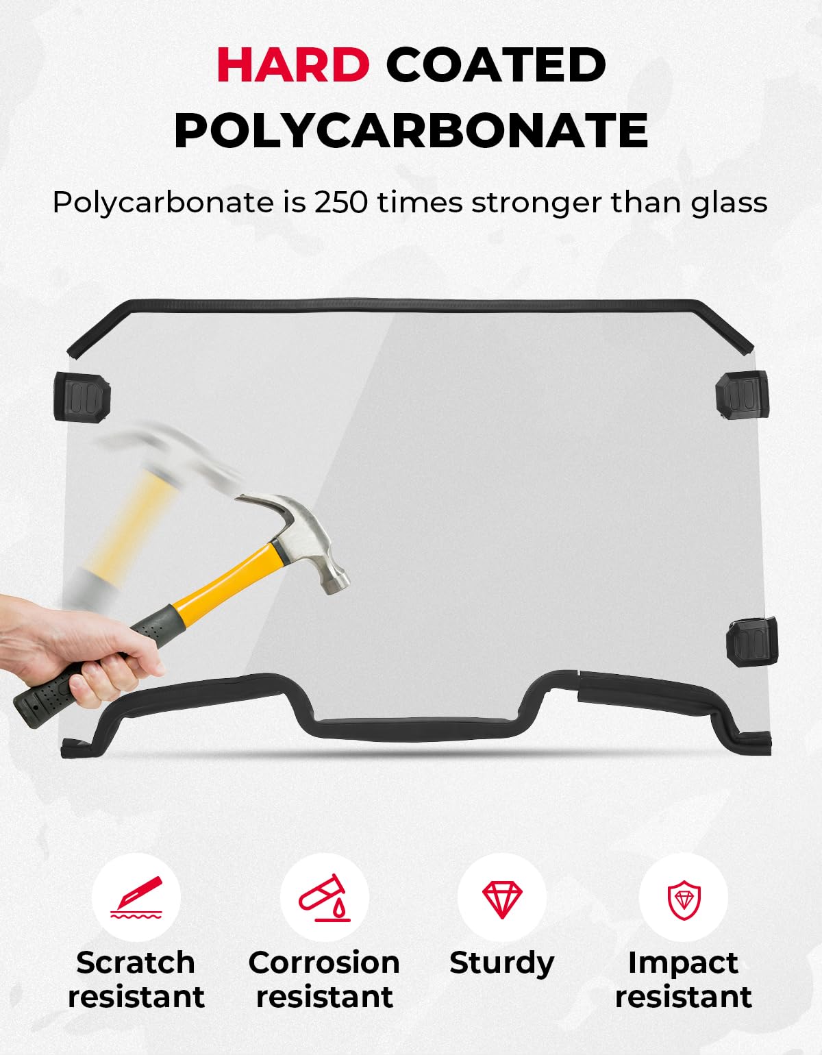 Cab Enclosures Front Windshield for Polaris RZR XP 1000/4