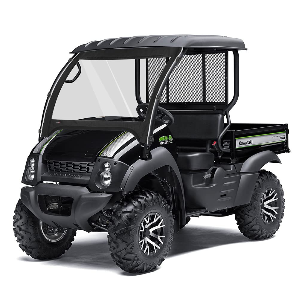 Fabric Front Windshield for Kawasaki Mule 610 600 SX 600
